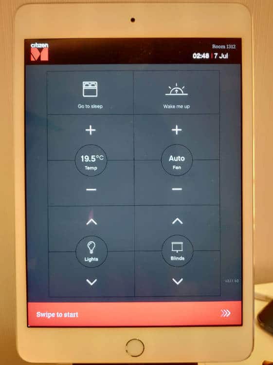 P 20180707 024823 - 台北酒店推介-citizenM Hotel：用ipad控制全房所有電器！