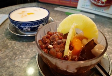 深水埗黃店-深深甜品-冰茶龍珠