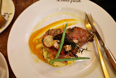 Little Fresh-旺角黃店-法式甜酒西班牙杜洛克豬肉眼扒配南瓜醬