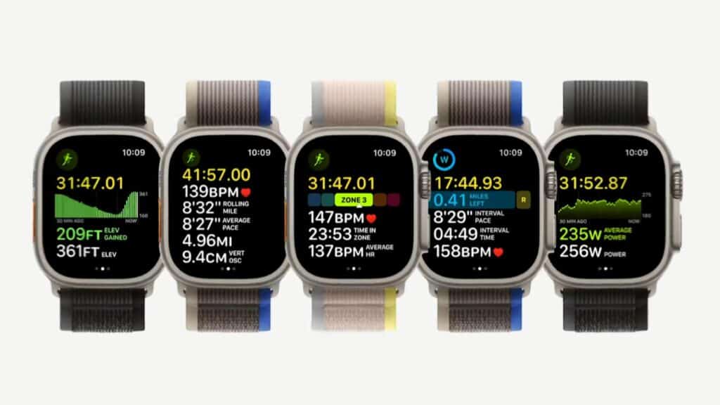 Apple Watch Ultra 顯示不同重要資訊