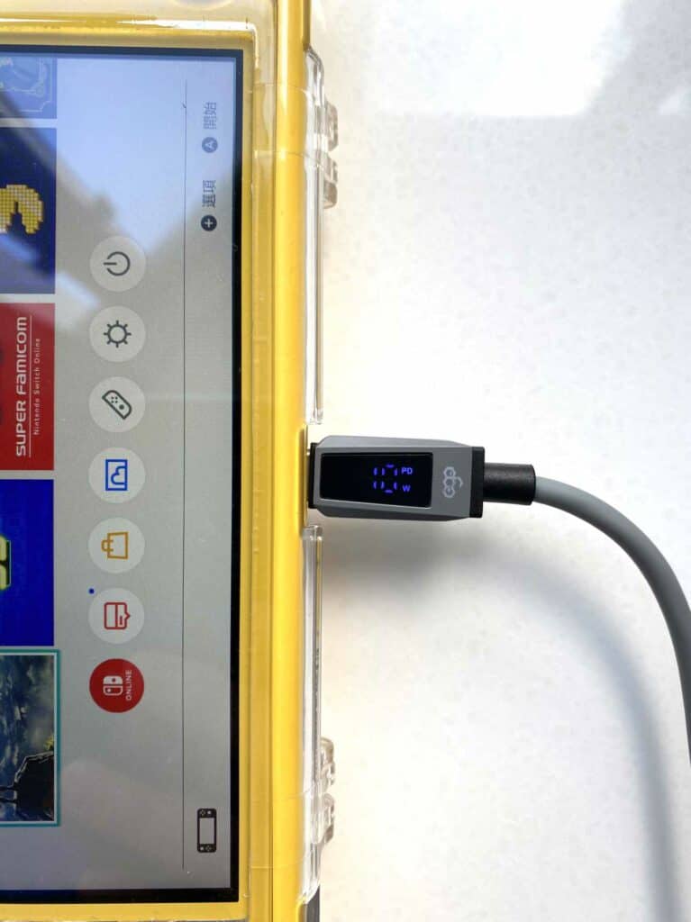 EGO-Brisk-Blade-40W-GaN-測試叉Nintendo Switch Lite
